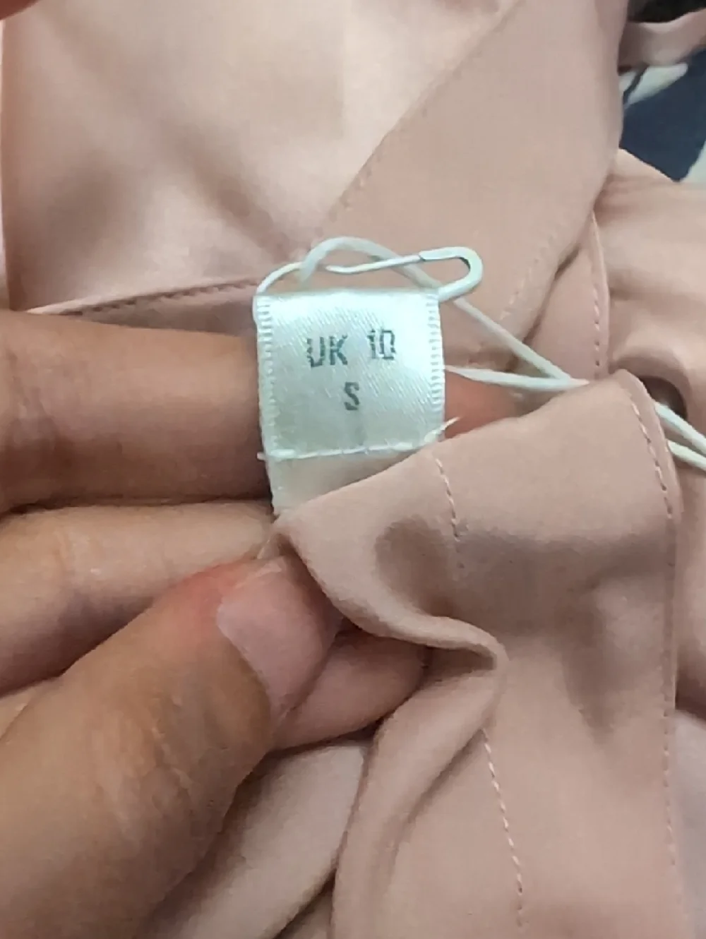 Ginia Silk V-Neck Long Slip in Bridal Rose - Picture 9 of 9